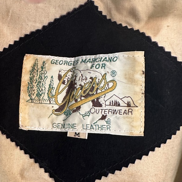 George Marciano for Guess Leather Embellished Jacket Size Medium - Picture 5 of 16